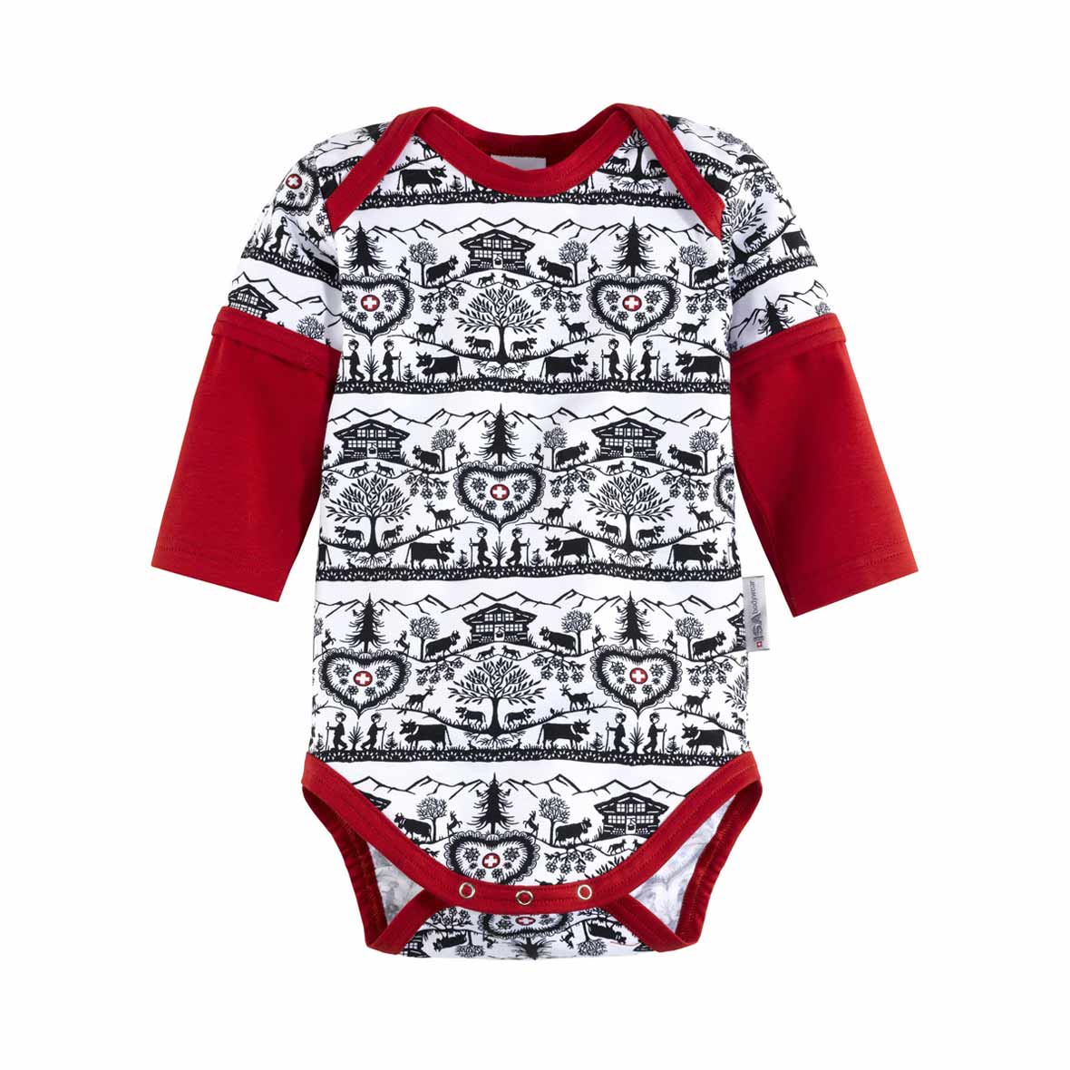 Baby-Body langarm – Alpenschick baby body alpenschick langarm isa bodywear