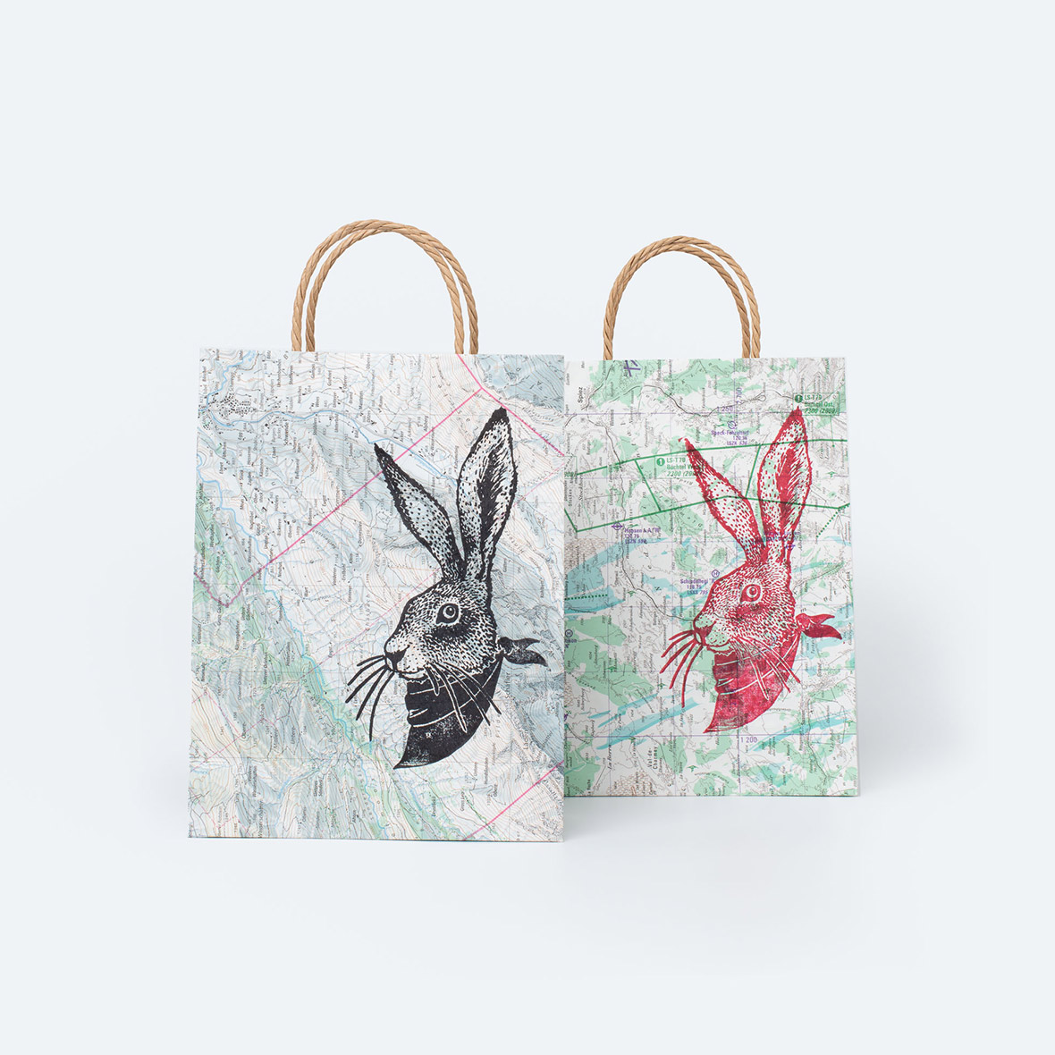 Tragtasche Mapbag Hase – 5er-Set tragtasche mapbag hase stiftung zsge