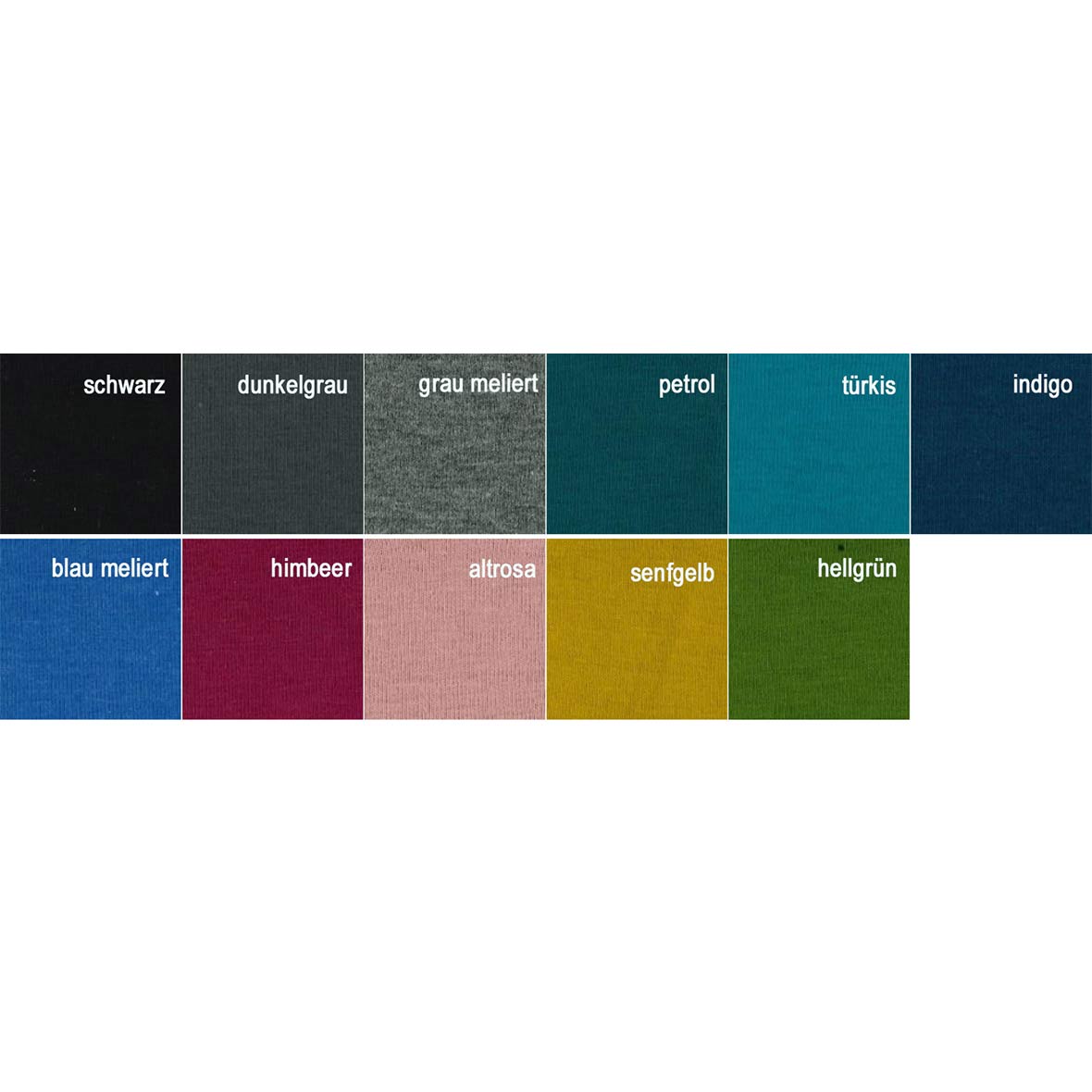 Rock Bio-Baumwolle rock farbmuster biobaumwolle textil contact