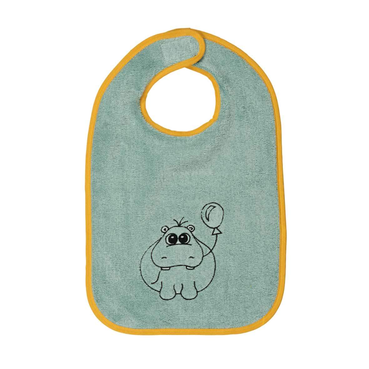 Babylätzchen mit Tiermotiv babylatz mood hippo stiftung braendi kopie