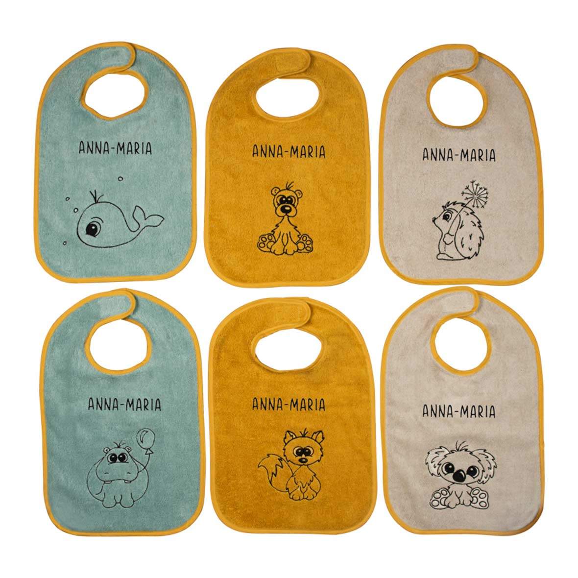 Babylätzchen personalisierbar babylatz personalisierbar tiermotiv stiftung braendi