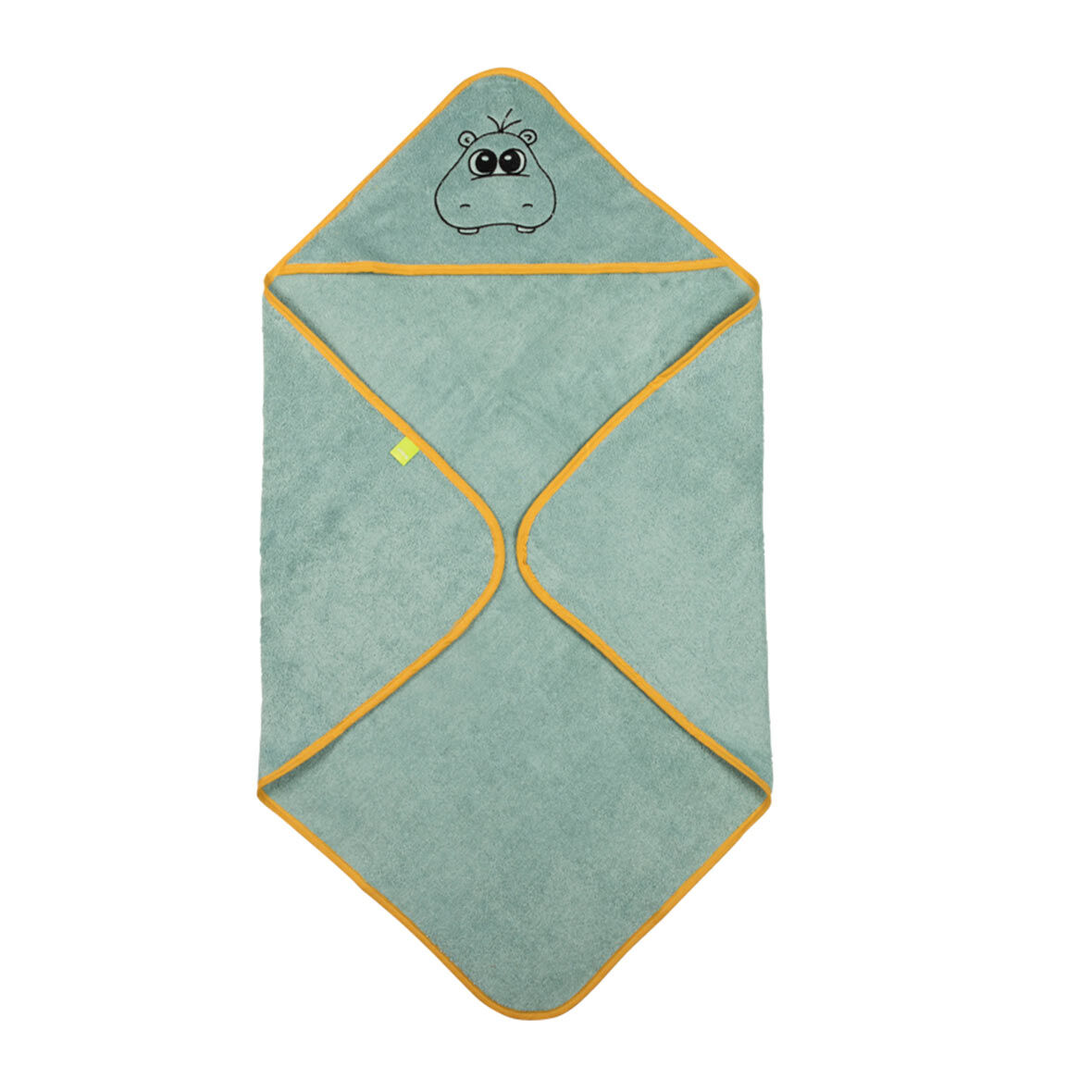 Baby Poncho mit Tiermotiv baby poncho hippo artic green stiftung braendi