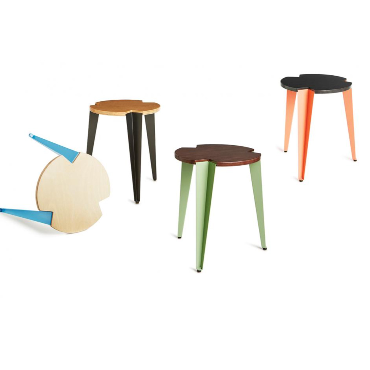 4er-Set Vogt Hocker Modell 1563 vogt hocker 4er set embru