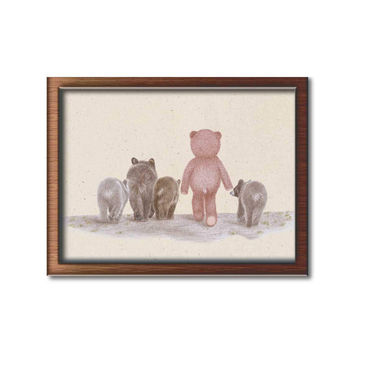 Poster „Teddy und die Braunbären“ teddy und braunbaeren poster janine pfister