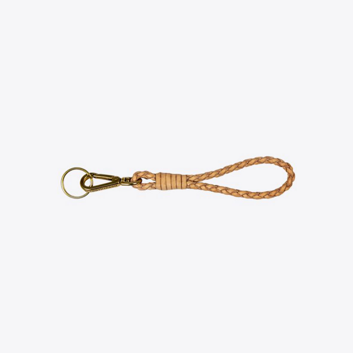 Geflochtener Schlüsselanänger aus Leder leder schluesselanhaenger 25 cm sand rothirsch
