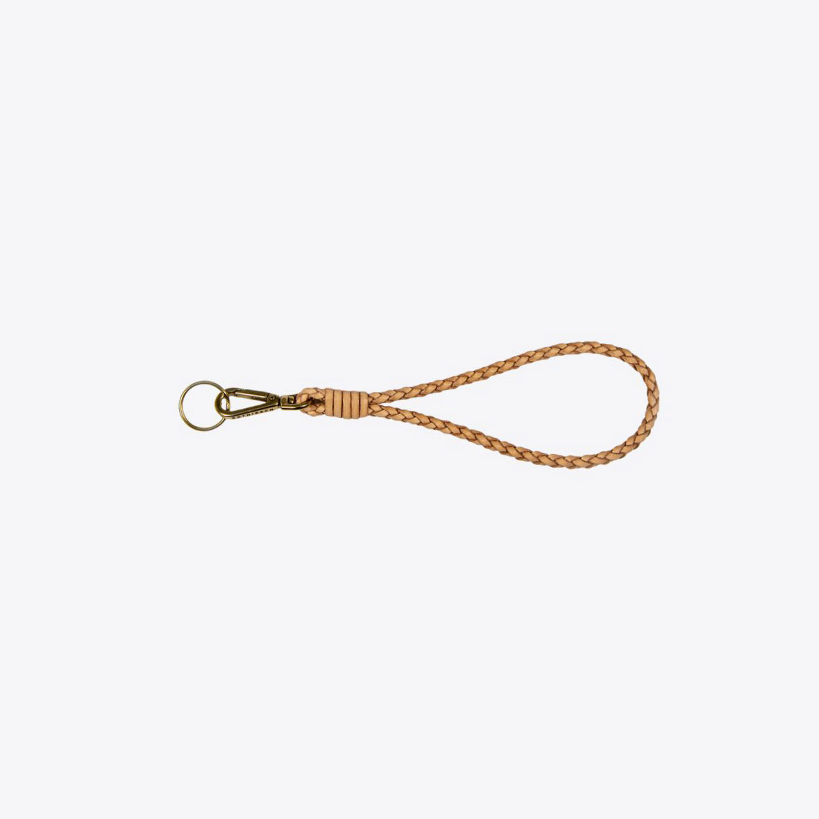 Geflochtener Schlüsselanänger aus Leder leder schluesselanhaenger 35 cm sand rothirsch