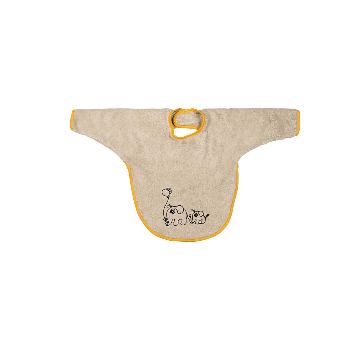 Babylätzchen mit Ärmel personlisierbar baby latz aermel elefanten stiftung braendi