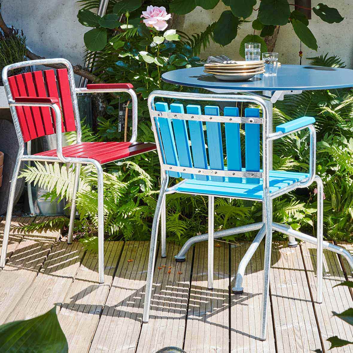 Haefeli Sessel Modell 1021 haefeli sessel rot blau embru