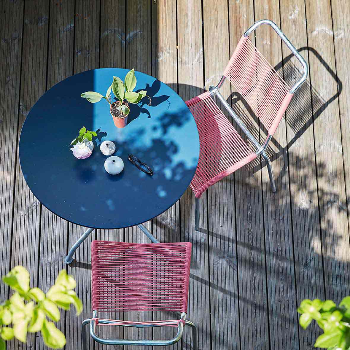 Haefeli Gartenloungetisch lounge gartentisch blau embru
