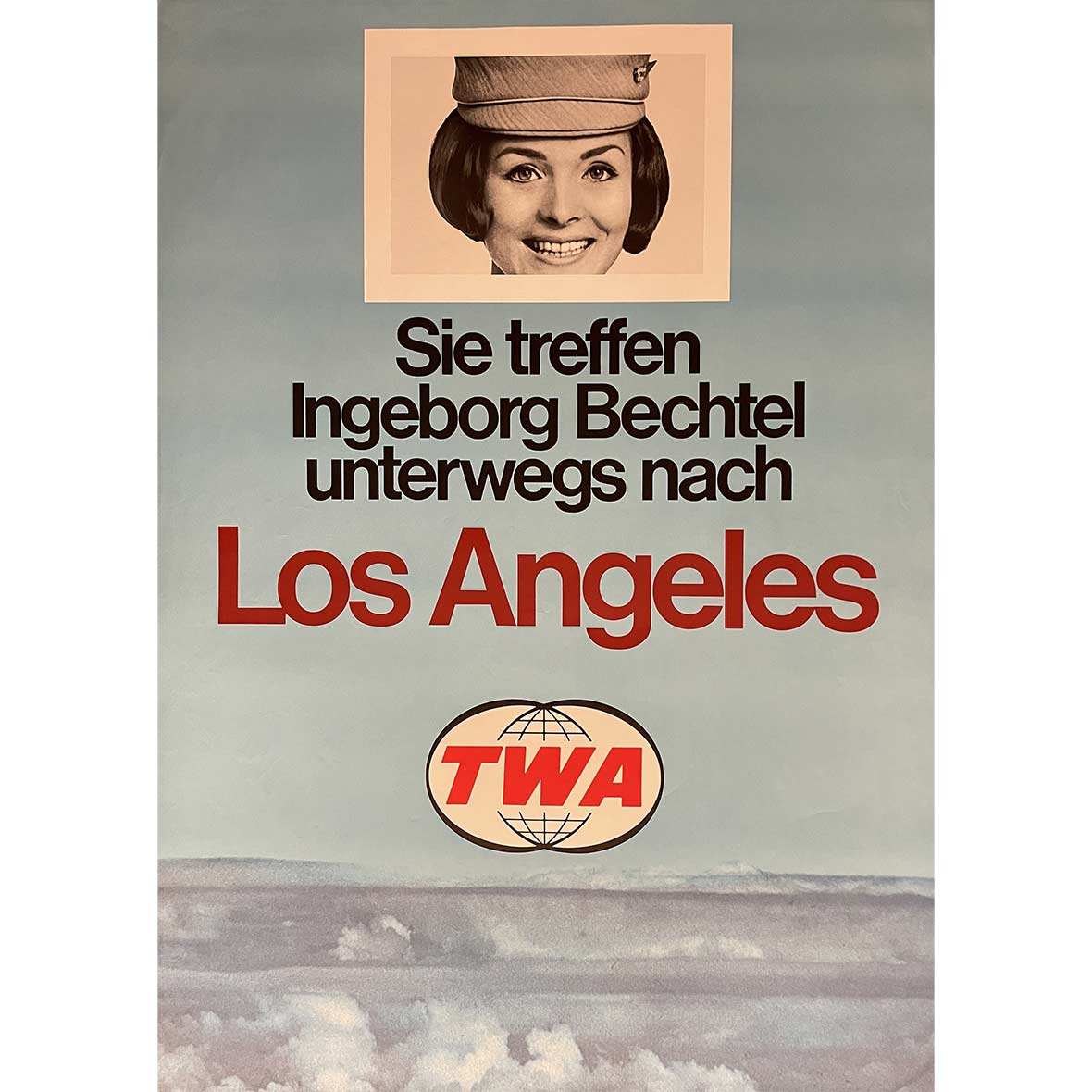 Original Airline – Weltplakate – 1960 TWA Los Angeles weltplakate sie treffen ingeborg bechtel wolfensberger