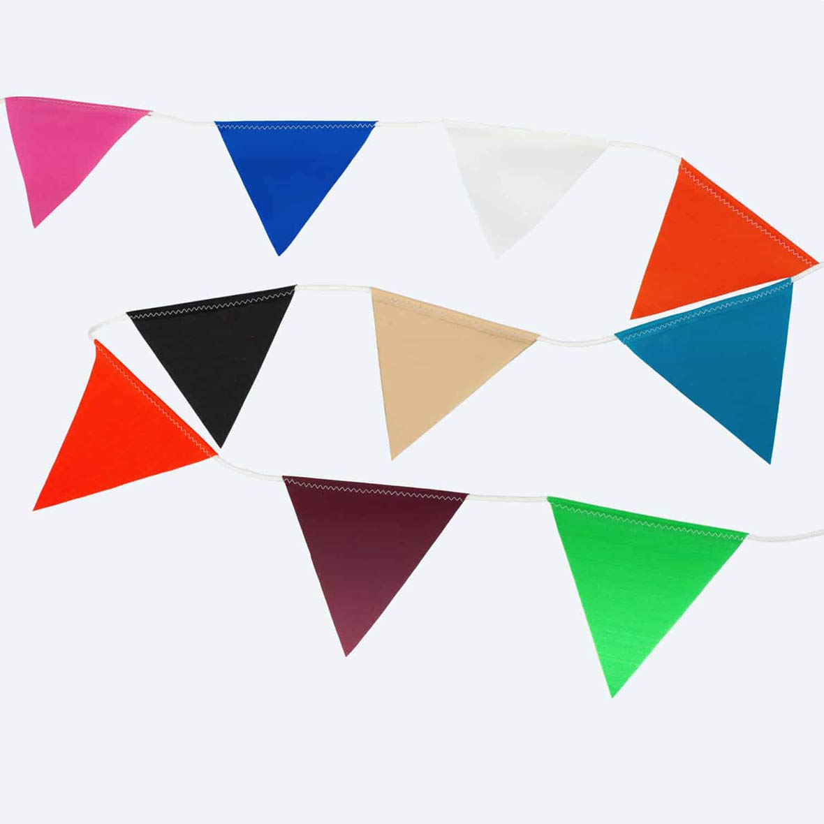 Bunte Wimpelkette wimpel klein farbig recycling art