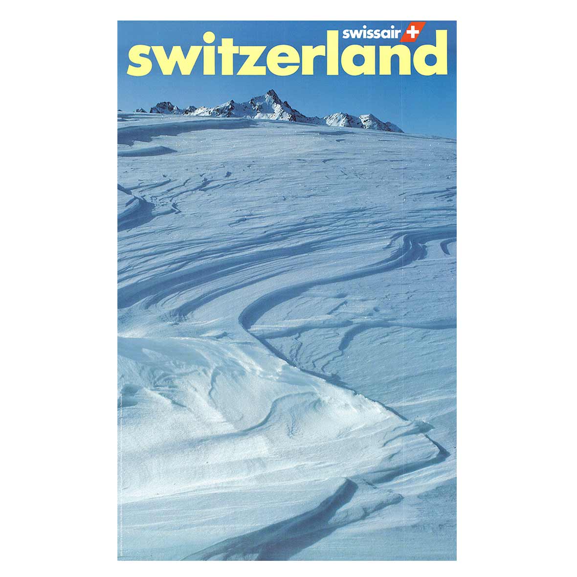 Original Airline – Plakate – Switzerland 5 swissair weltplakat schneelandschaft