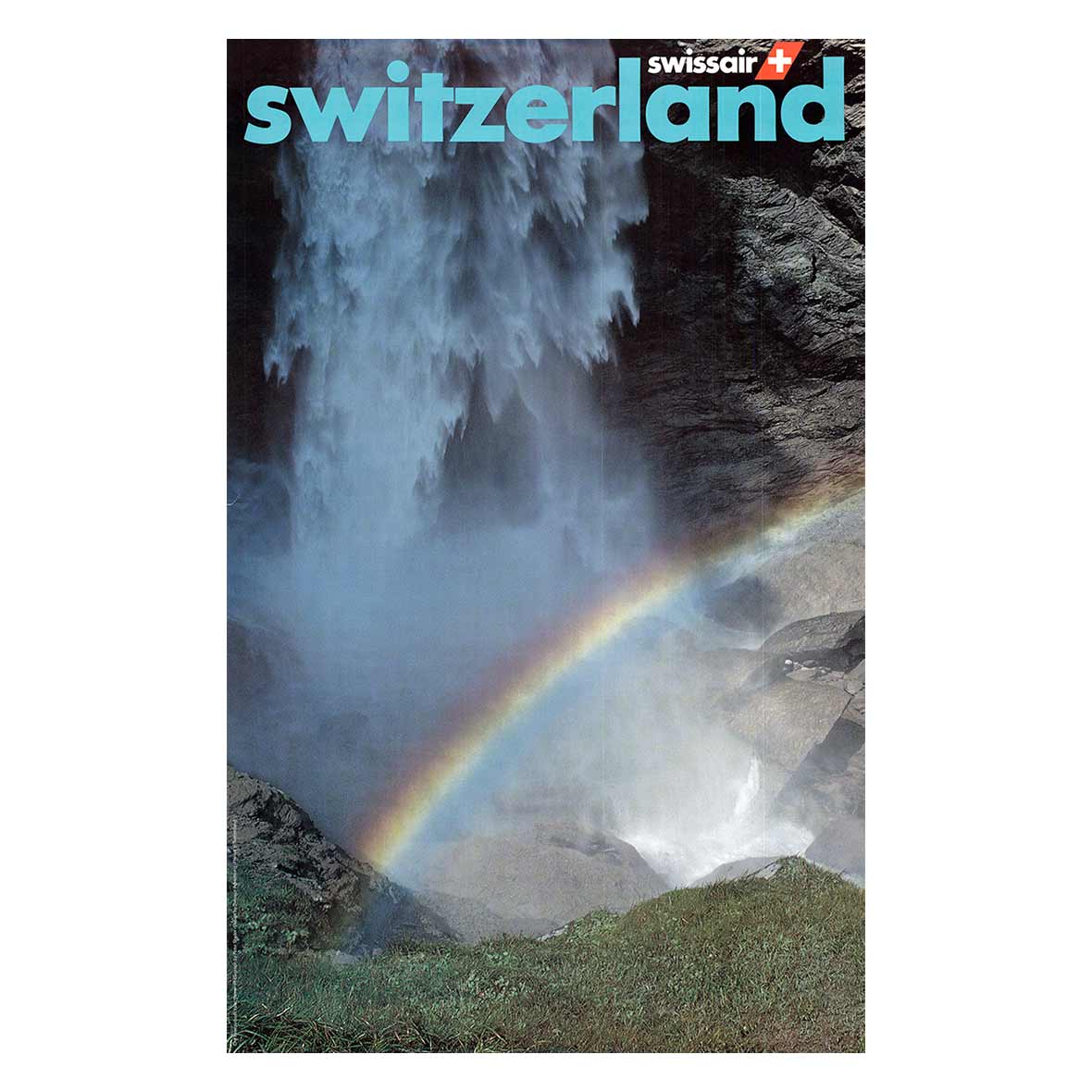 Original Airline – Plakate – Switzerland 4 swissair weltplakat regenbogen wolfensberger