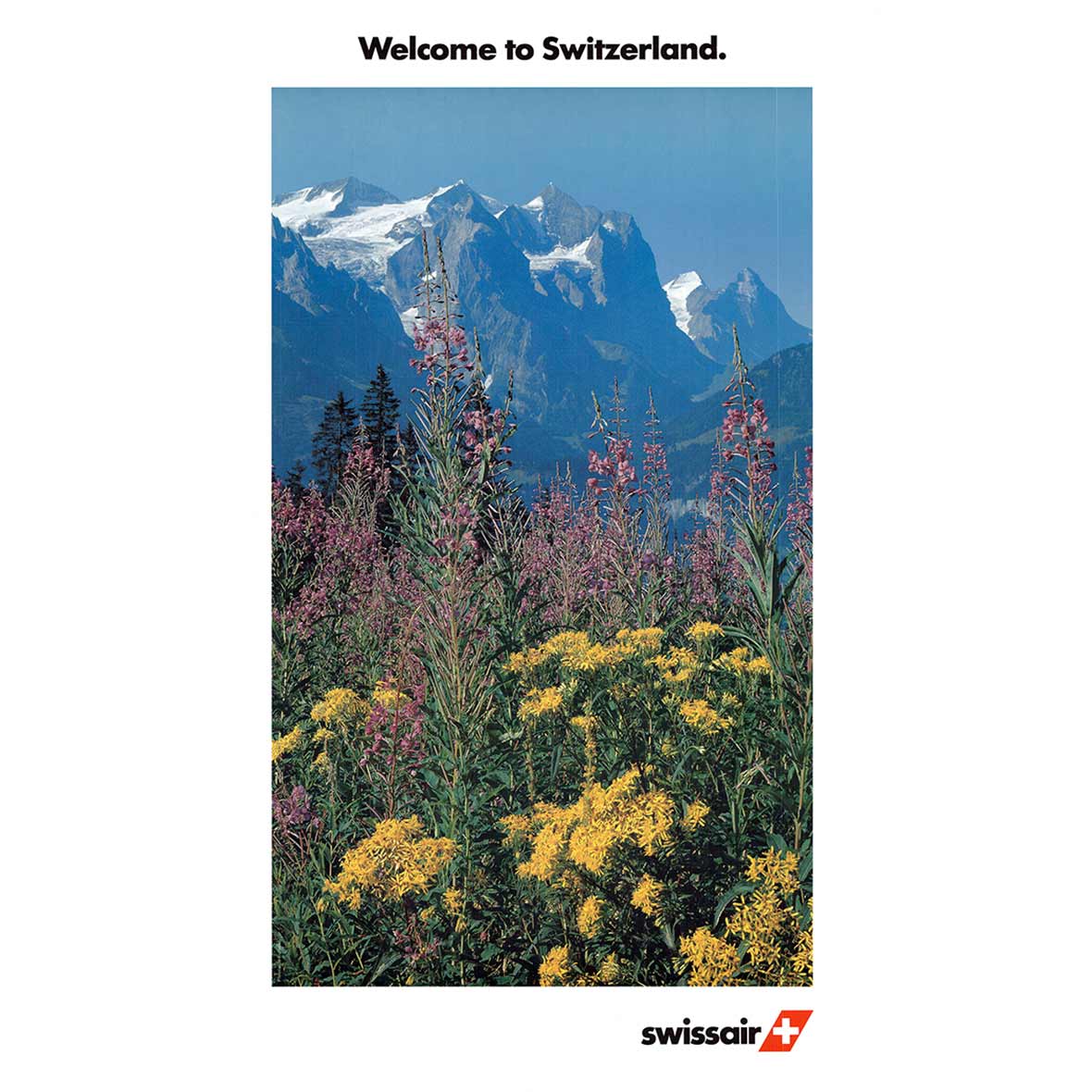 Original Airline – Plakate – Welcome to Switzerland swissair plakat welcome to the alp wolfensberger