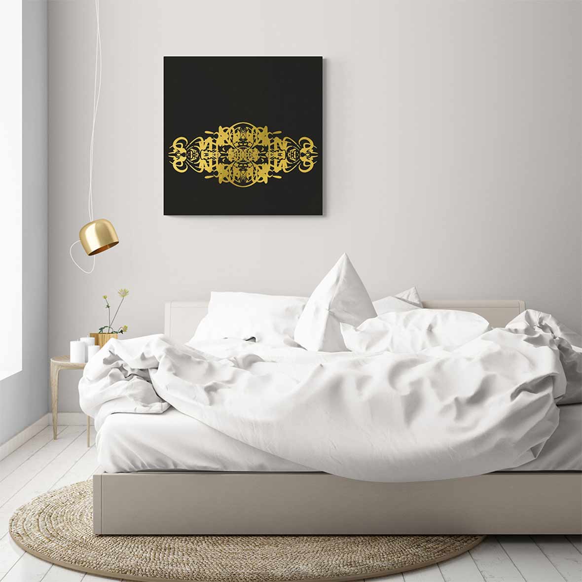 Bild – „Wortornament“ Rendez-vous bild rendez vouz gold schwarz art poetry