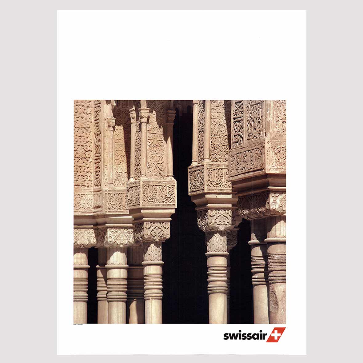 Original Airline – Säulen 1982 plakat swissair säulen wolfensberger