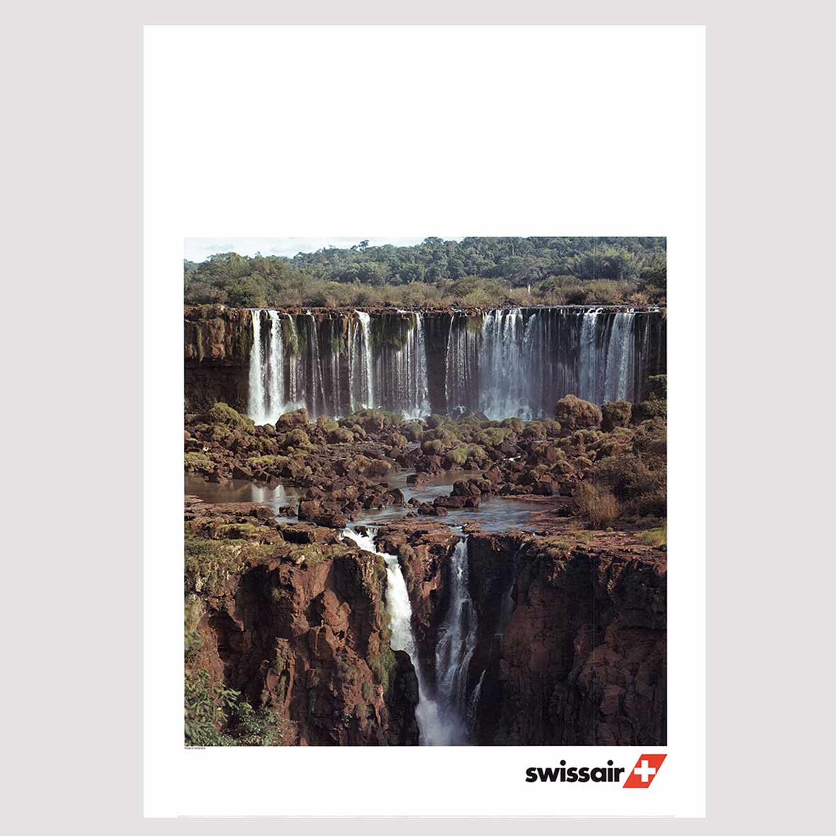 Original Airline – Plakate Wasserfall plakat swisssair wasserfall wolfensberger
