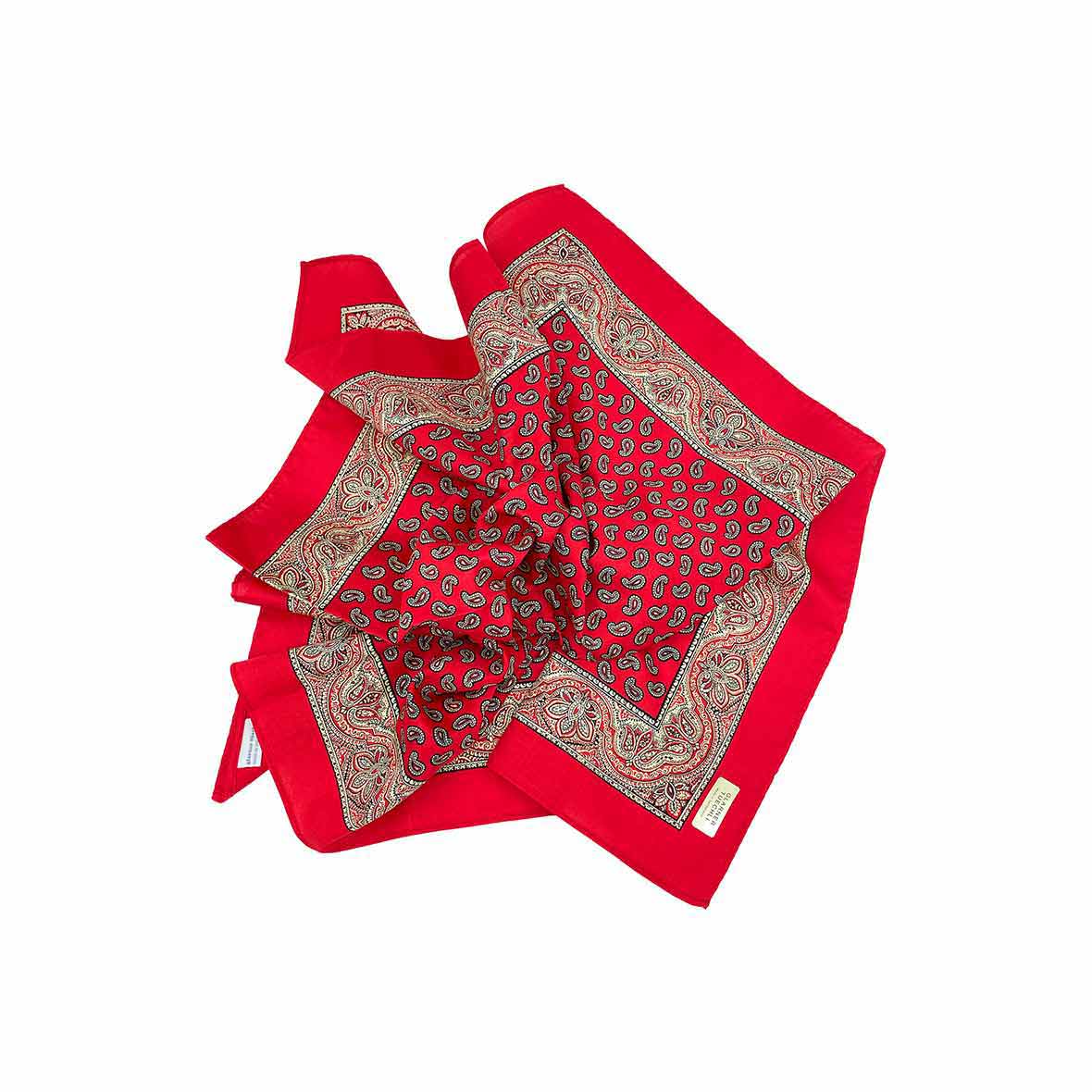 Glarner Tüechli Satin – 70 x 70 cm glarner tuechli satin rot paisley