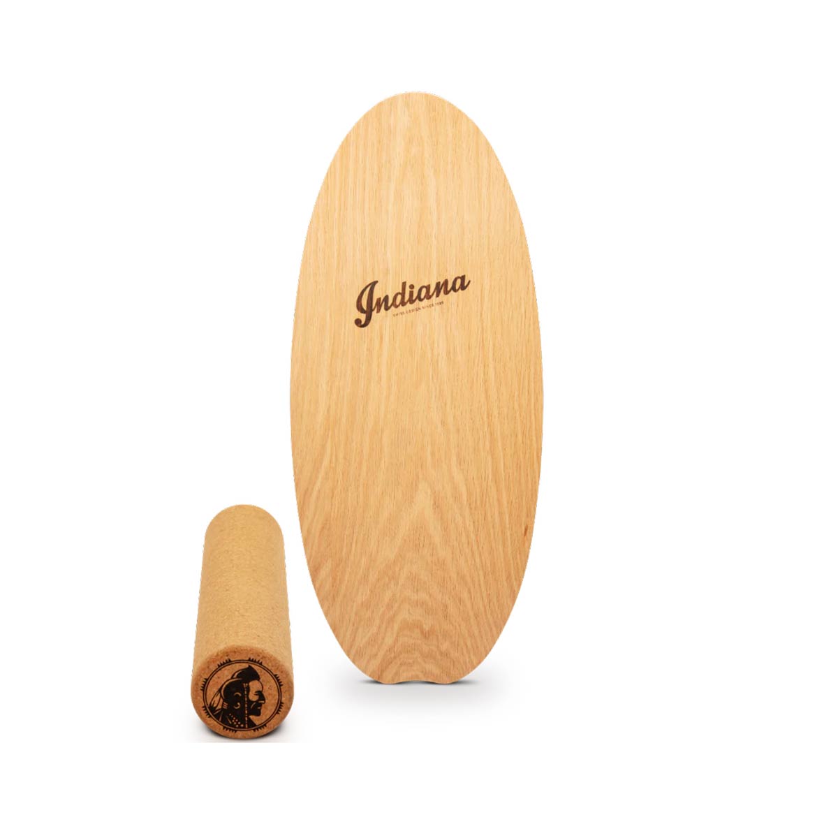 Set – Indiana Balanceboard Eicheholz balanceboard korkrolle eiche indiana