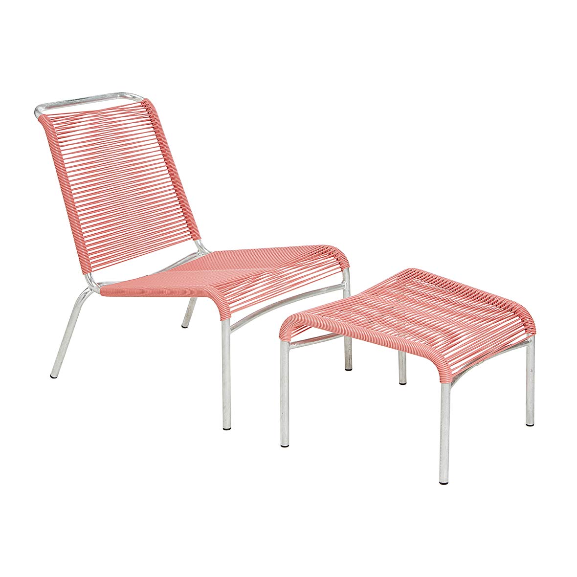 Altorfer Lounge-Set mit Fusshocker altorfer lounge set altrosa embru