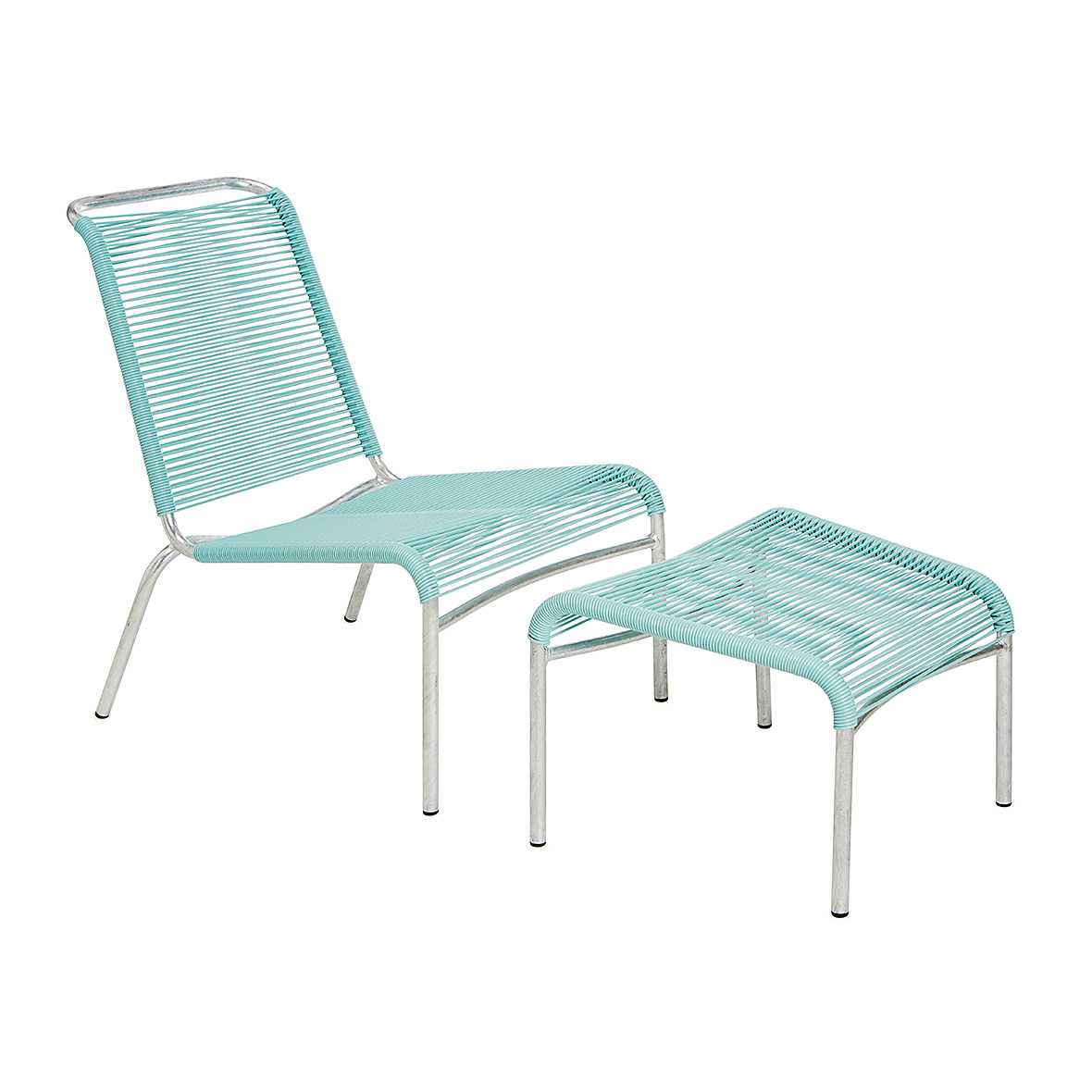 Altorfer Lounge-Set mit Fusshocker altorfer lounge set lichtgruen embru