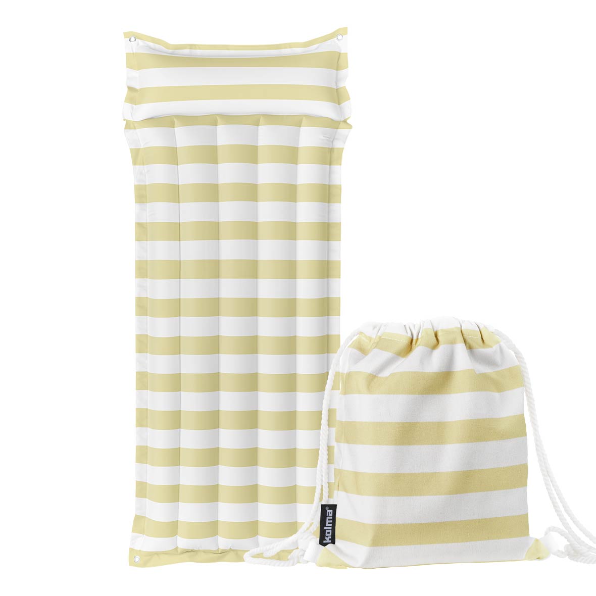 Luftmatratze Stripy luftmatratze bag streifen sand kolma style