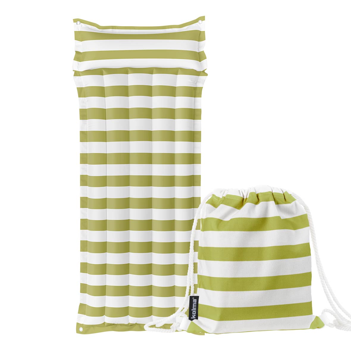Luftmatratze Stripy luftmatratze bag streifen olive kolma style