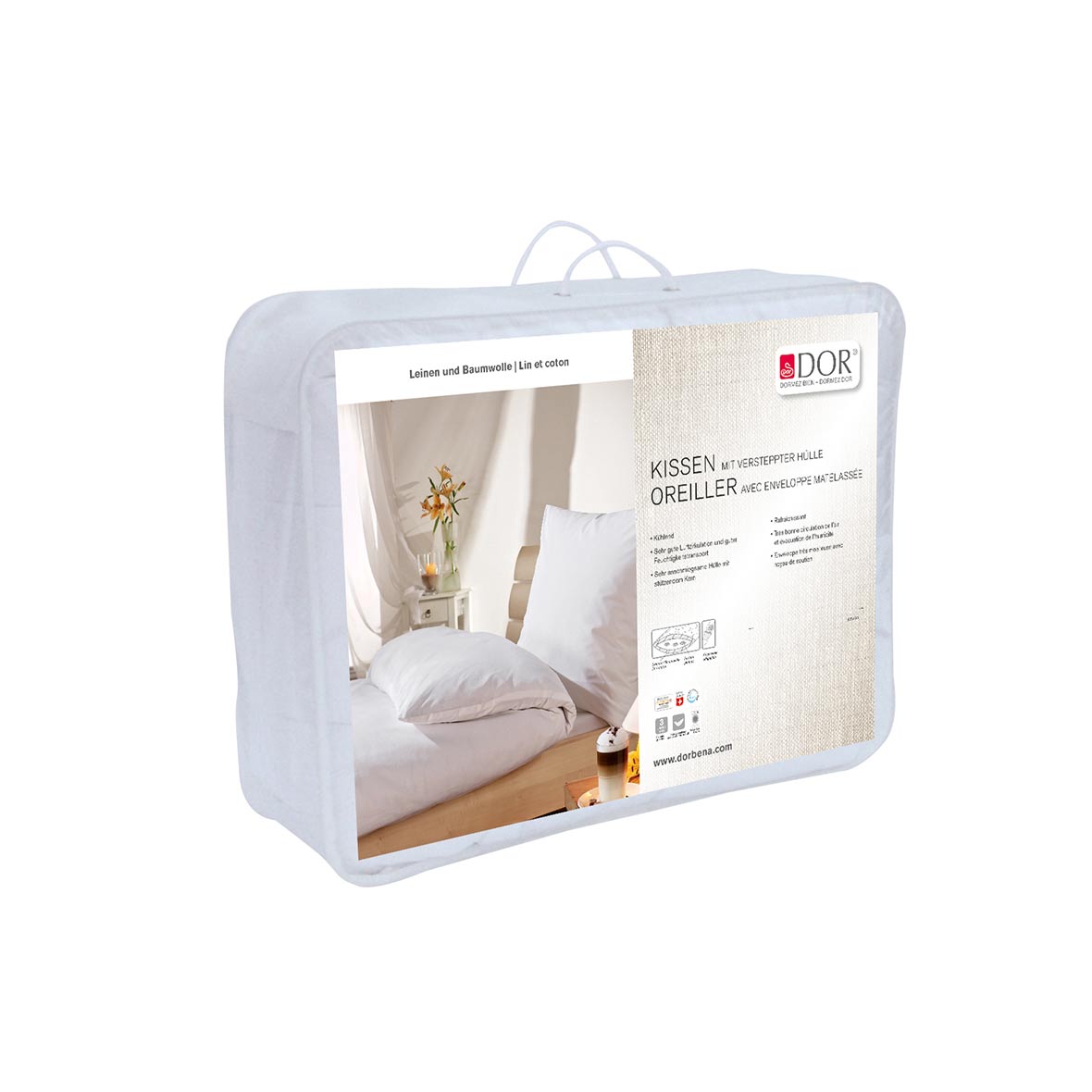 Kissen Linum adjustable kissen adjustable verpackung dorbena