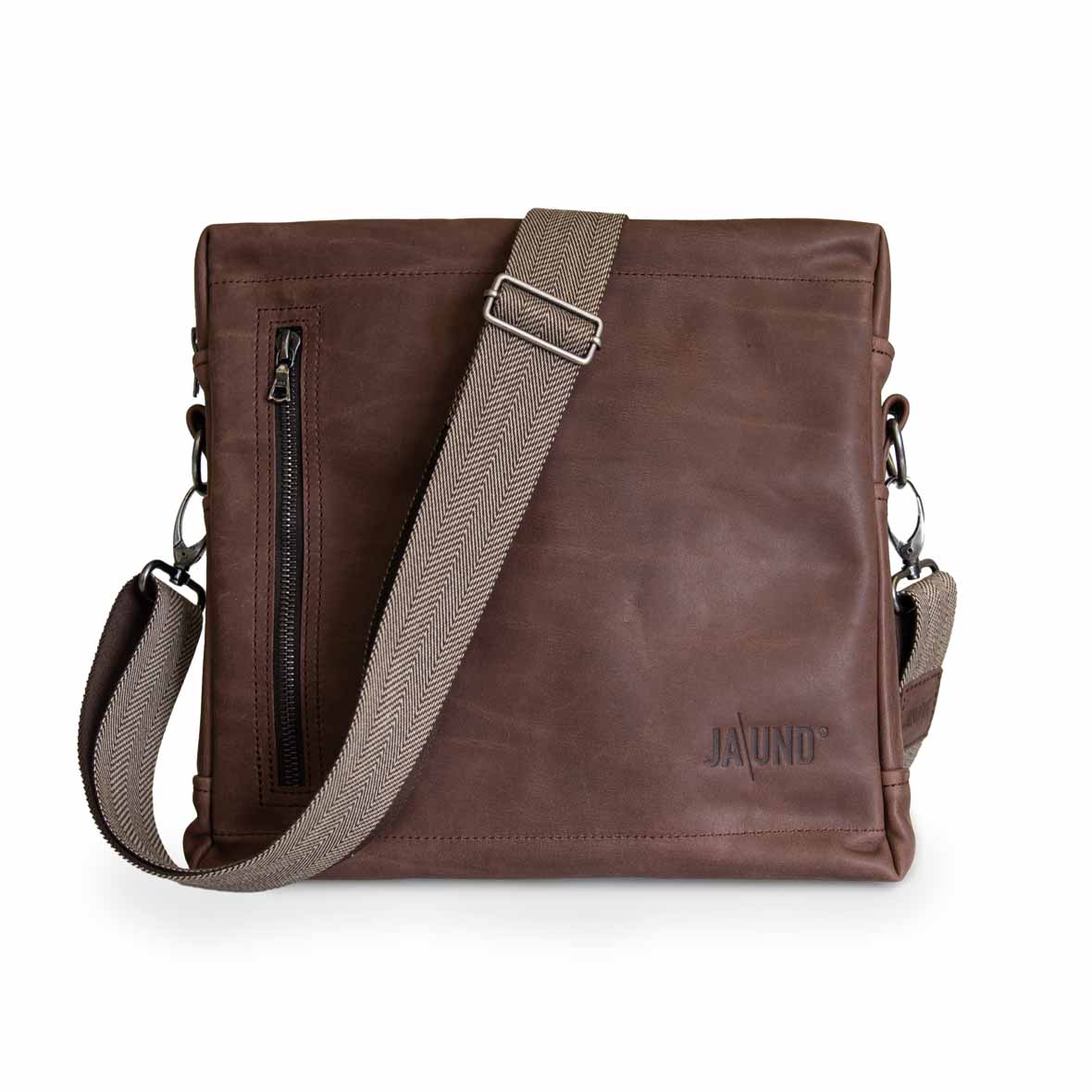 Ledertasche – Braun im Swag-Design leder umhaengetasche braun jaund