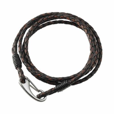Geflochtenes Lederarmband – Triple
