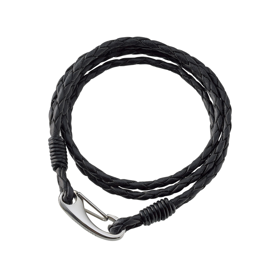 Geflochtenes Lederarmband – Double lederarmband double schwarz keeeart