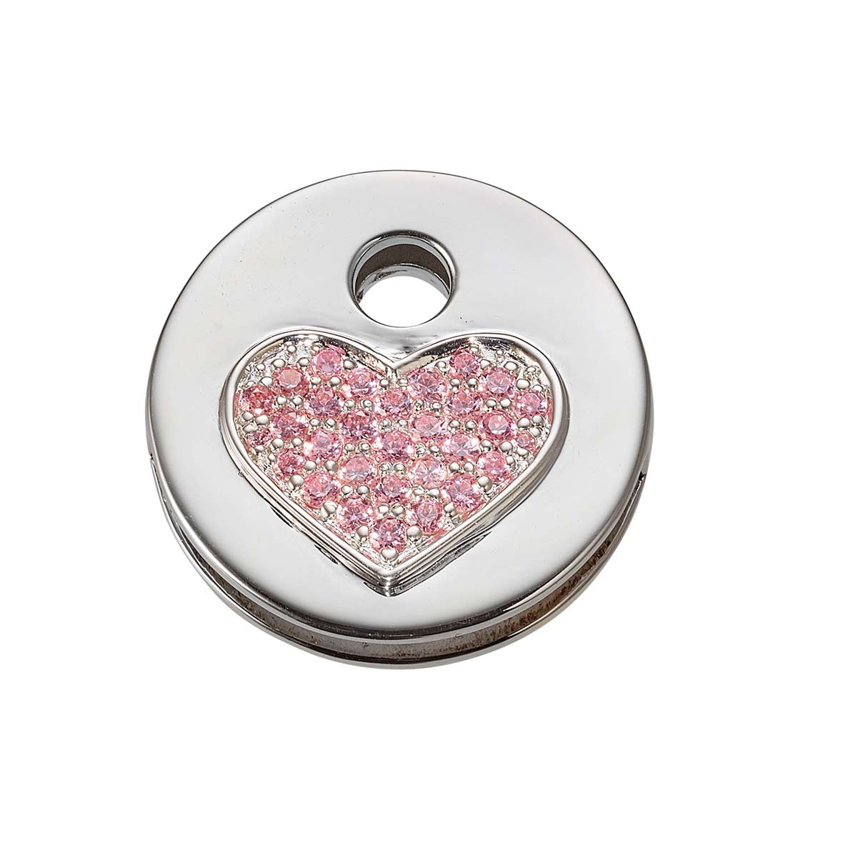 Schlüsselkappen Herz – Silber schluesselkappe herz pink keeeart