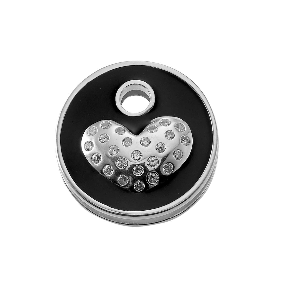 Schlüsselkappen Herz – Silber schluesselkappe herz black keeeart