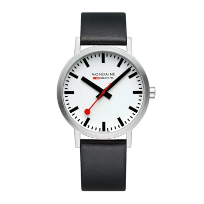 Classic Armbanduhr 40 mm – Veganes Traubenleder