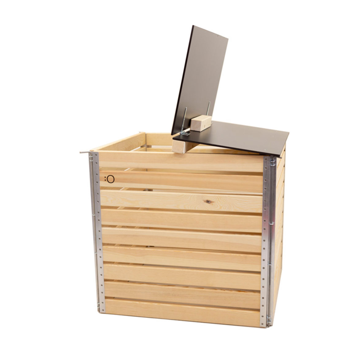 Gartenkompost aus Holz Gross – Einkammer-Systen kompost gross fohernholz oekosjob