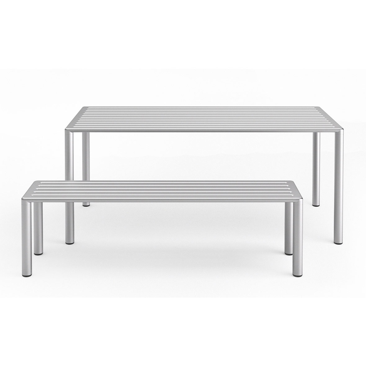 Easy Aluminium Bank – Leicht, Stabil & Wetterfest tisch bank easy aluminium embru