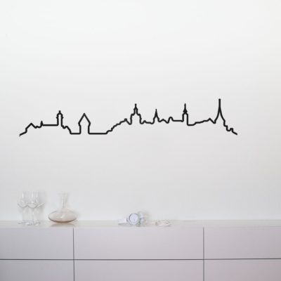 Skyline-Wandleuchte Luzern Schwarz