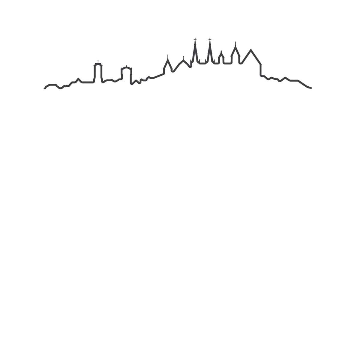 Skyline-Wandleuchte Neuenburg Schwarz skyline wandleuchte schwarz neuenburg design