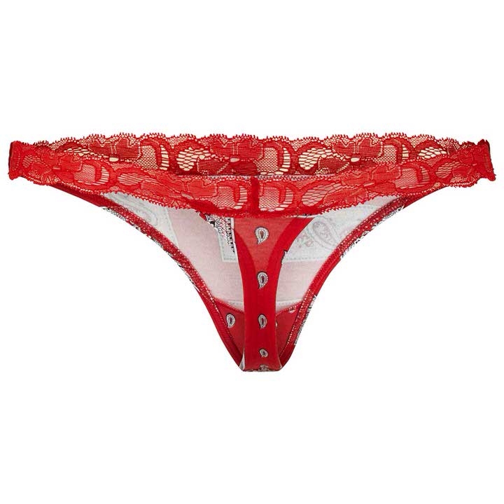Damen-Tanga – Paisley-Motiv tanga luzia rot paisley isa bodywear