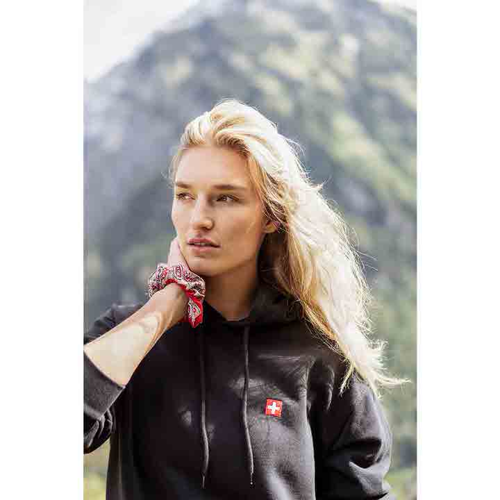 Kurzarmhemd mit Paisley-Motiv hoodie kapuze isa bodywear