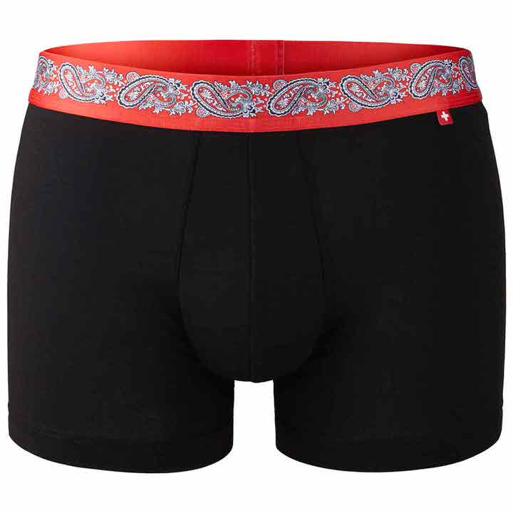 Herren Panty – Bordüre mit dezentem Paisley-Motiv panty andy paisley schwarz isa bodywear