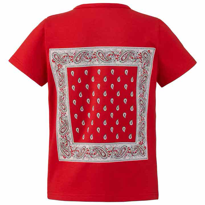 Kindershirt in rot mit Paisley-Muster kindershirt isa bodywear