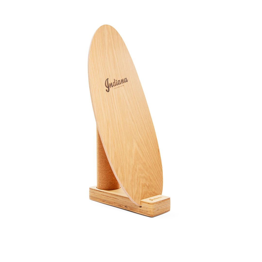 Set – Indiana Balanceboard Eicheholz balanceboard indiana eiche halterung