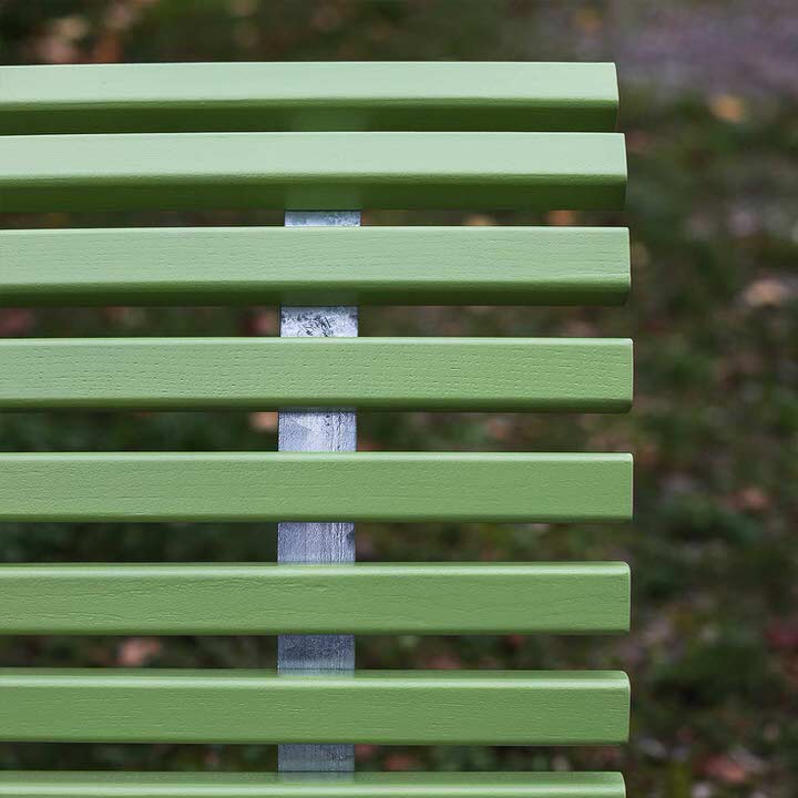 gartensitzbank hellgruen oekojob