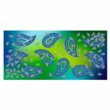 strandtuch paisley tropical blue glarussell