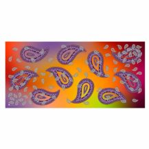 strandtuch paisley tropical red glarussell