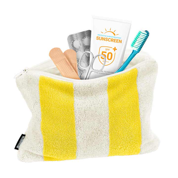 Necessaire Stripy – in mehreren Farben necessaire stripy lemon kolma