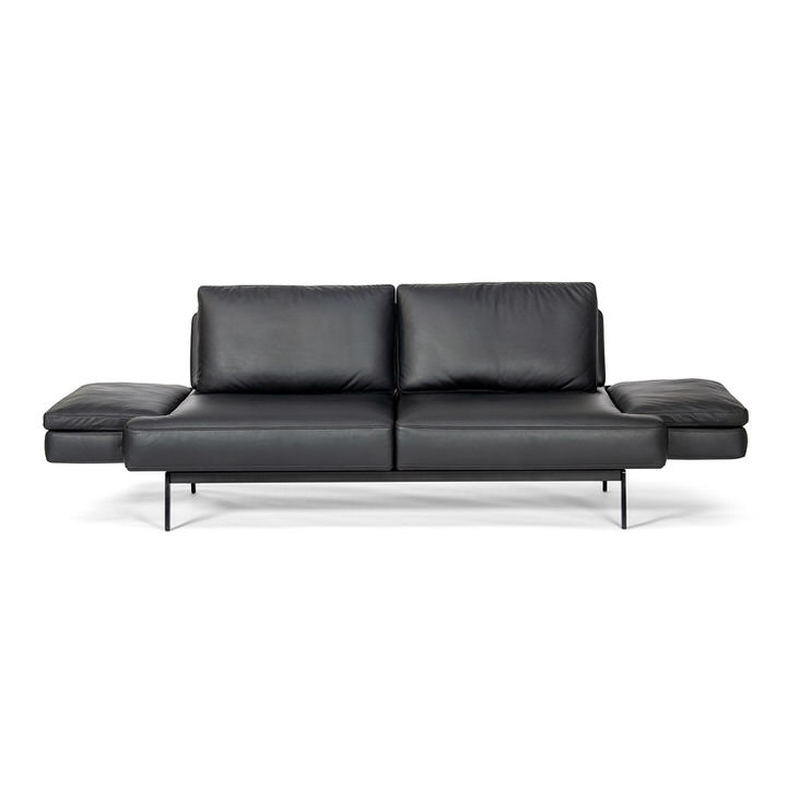 ledersofa ds 747 klappbar de sede