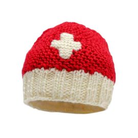 warme strickmuetze schweizer kreuz fanartikel