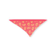 dreiecktuch paisley coral lime le foulard
